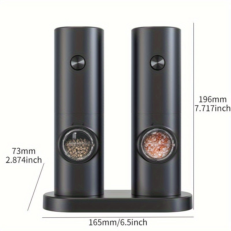 Pepper Grinder, Household Sea Salt Ginder, Electric Adjustable Spice Grinder