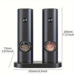 Pepper Grinder, Household Sea Salt Ginder, Electric Adjustable Spice Grinder - Mojood