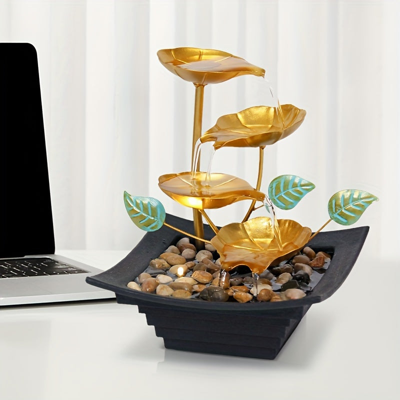 USB Powered Relaxation Indoor Tabletop Fountain Decor