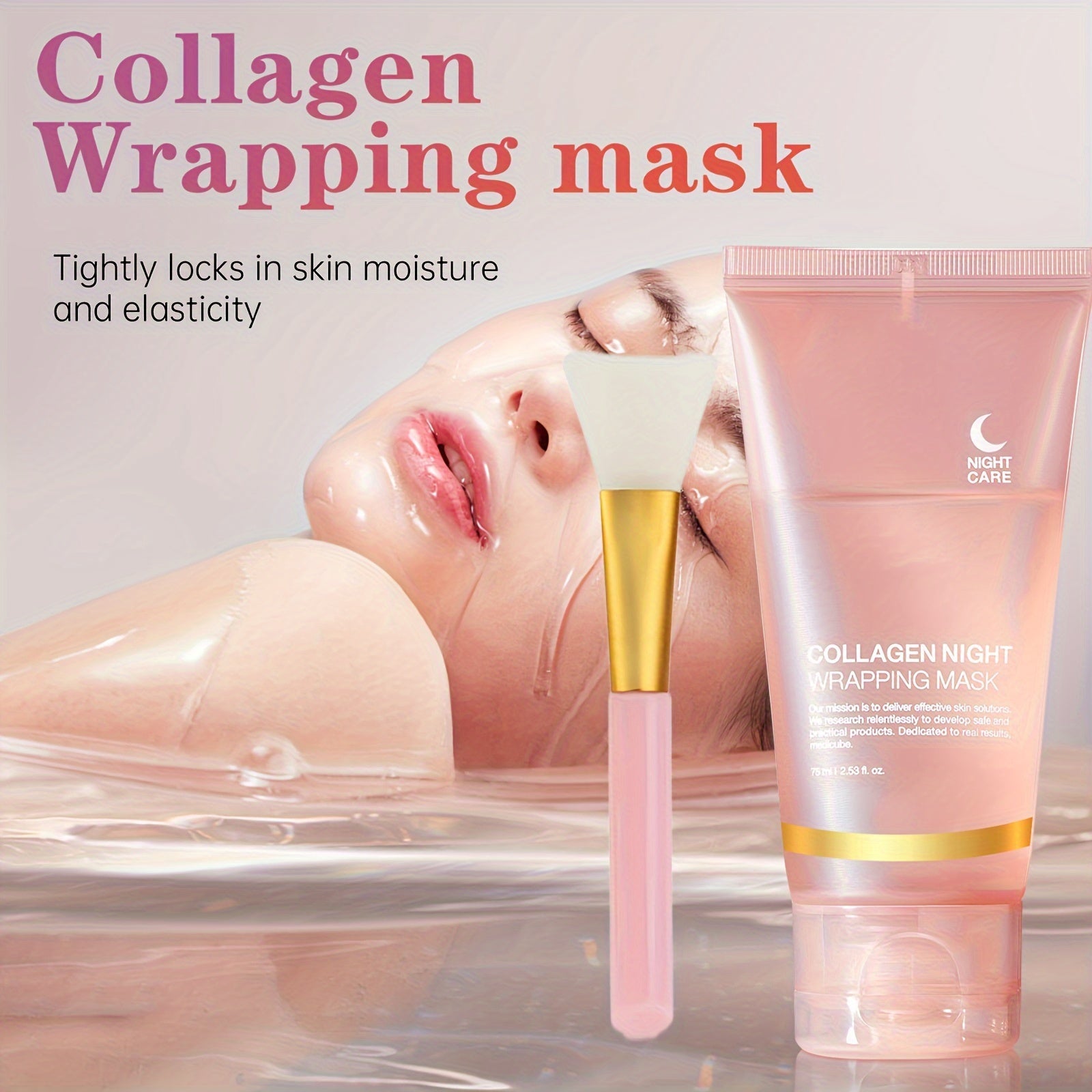 75ml Collagen Night Care Peel-Off Mask with Jelly Brush