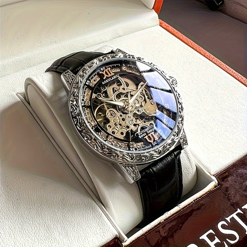 Men's Mechanical Watch Hollow Design