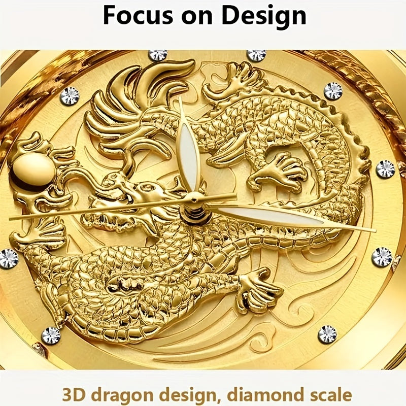 Calendar Men's Rhinestone Dragon