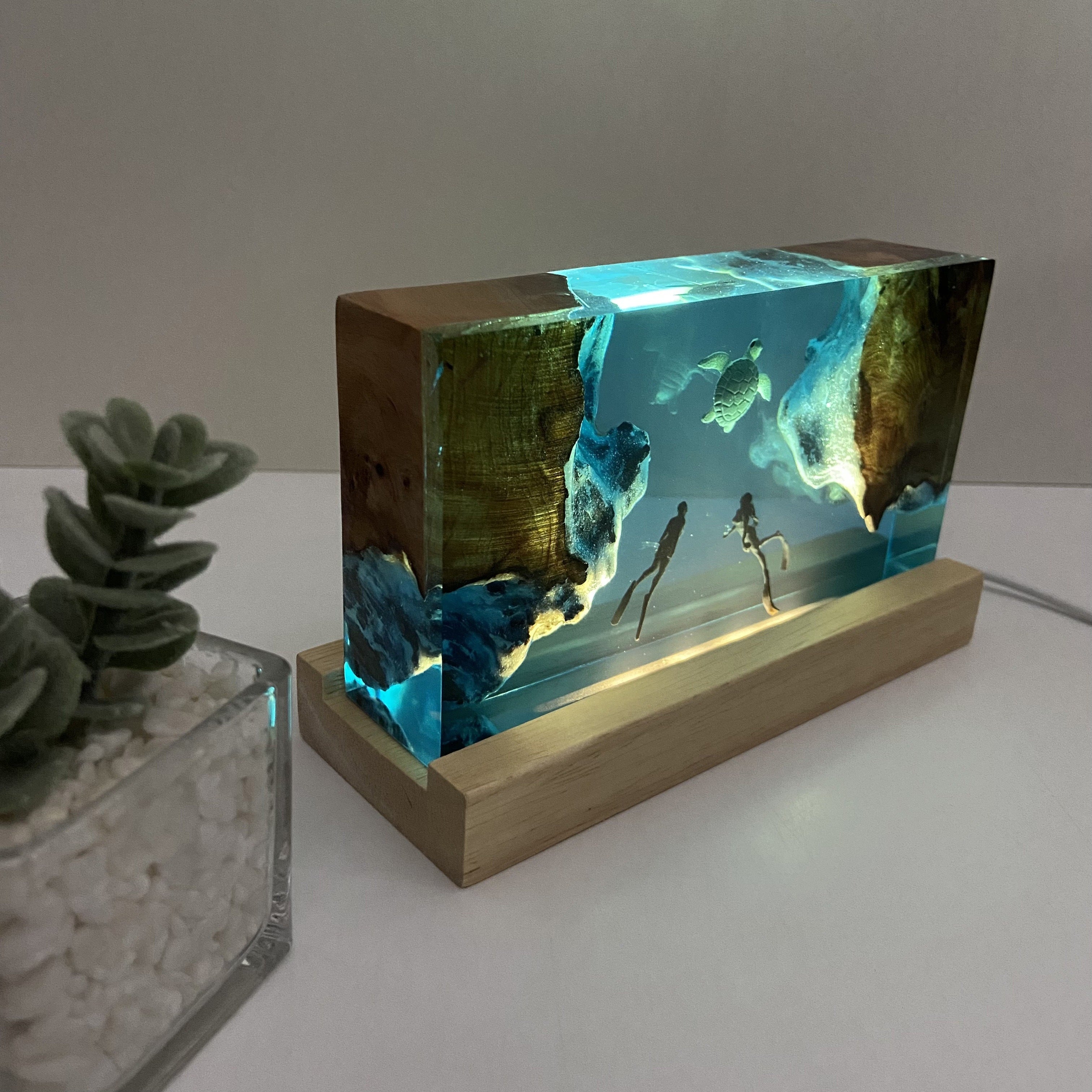 Chic Usb-Powered Turtle Lamp - Energy-Efficient