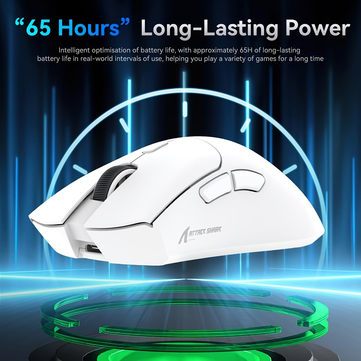 ATTACK SHARK R1 Wireless Gaming Mouse – Precision Control, Rechargeable