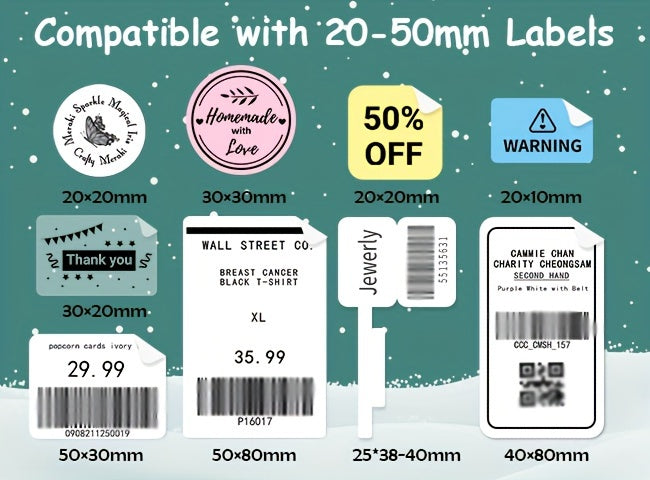 M110 Thermal Label Makers - Portable Wireless Thermal Label Maker