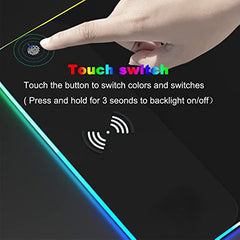 10W Fast Wireless Charging RGB Gaming Mouse Pad