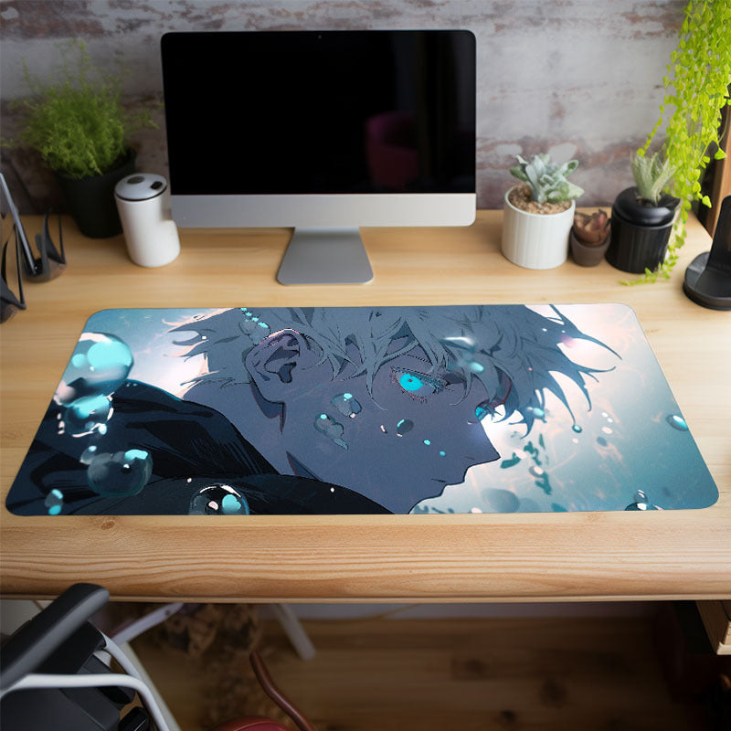 Anime White Haired Boy Mouse Pad