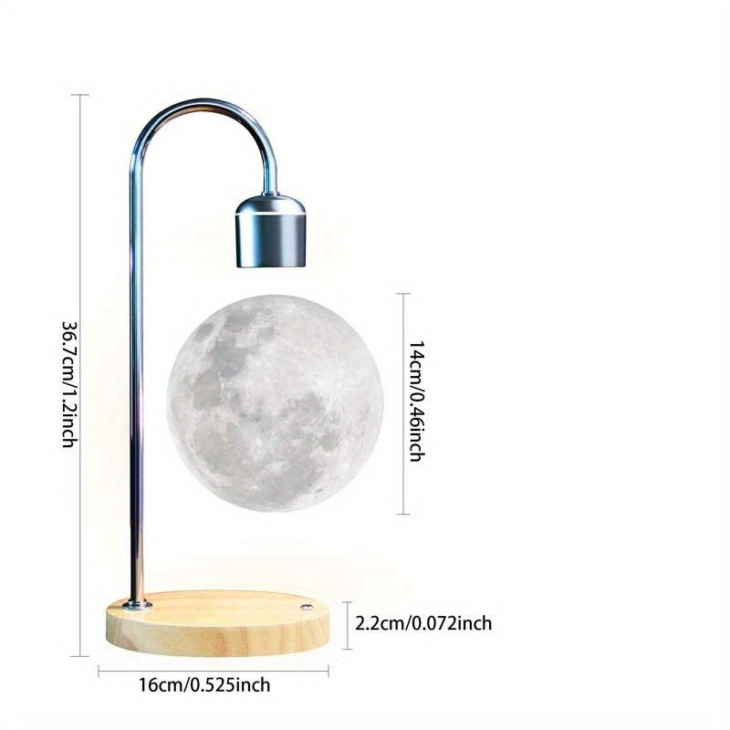 Suspension Moon Lamp, Creative Magnetic Suspension Moon Table Lamp