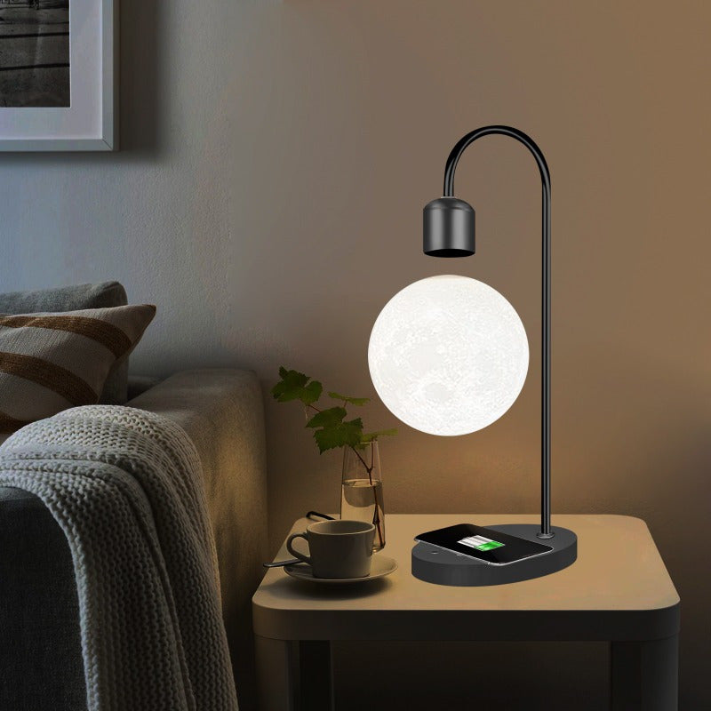 Suspension Moon Lamp, Creative Magnetic Suspension Moon Table Lamp