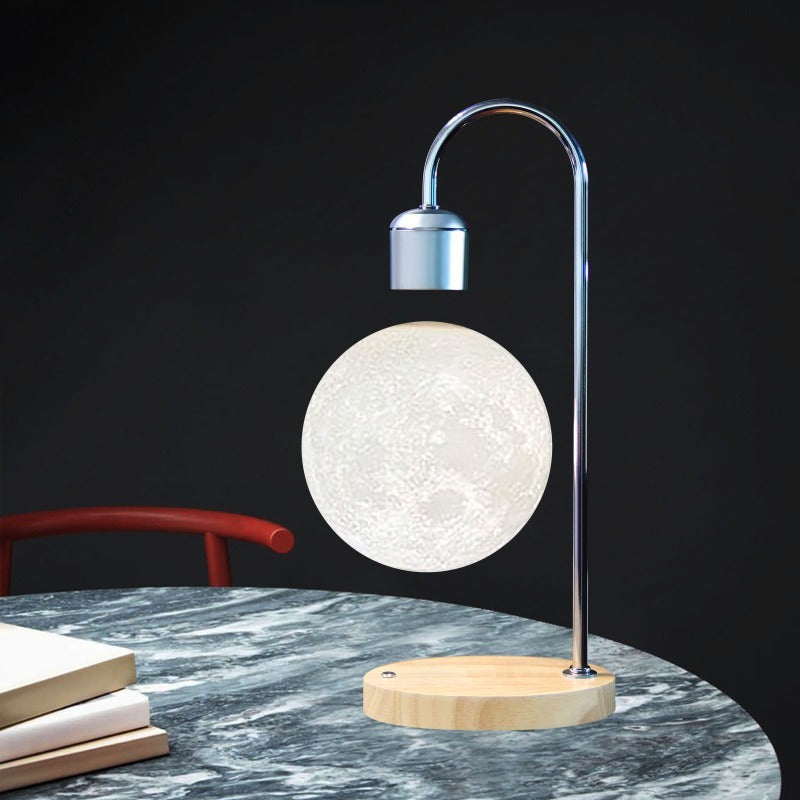 Suspension Moon Lamp, Creative Magnetic Suspension Moon Table Lamp