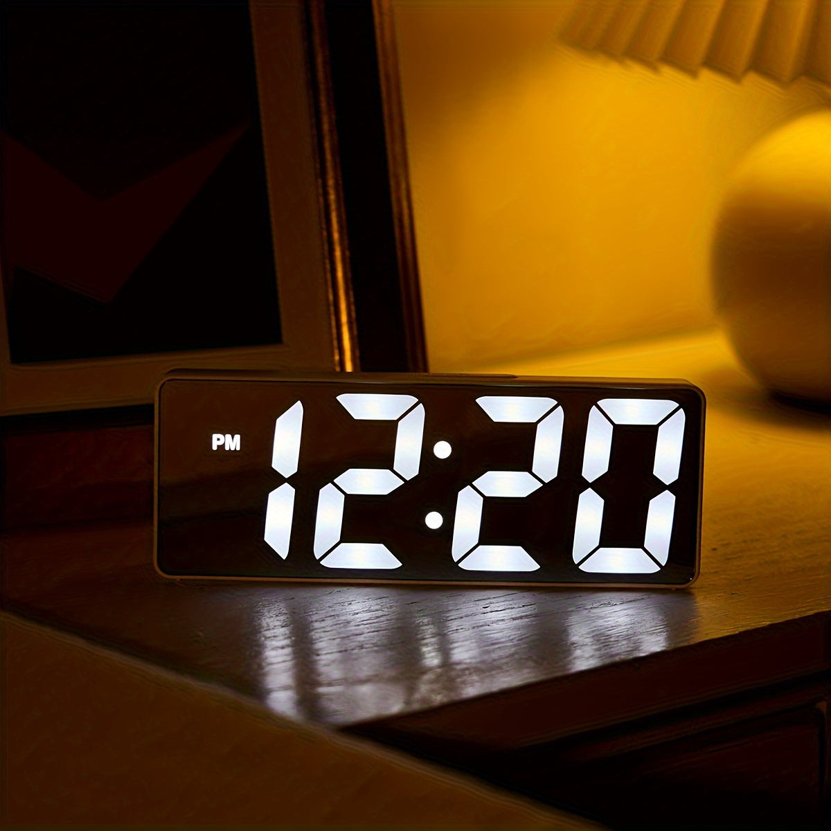 Led Digital Alarm Clock With Mirror