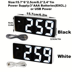 Led Digital Alarm Clock With Mirror