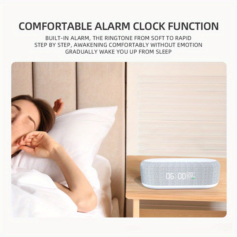 Wireless Charger With Alarm Clock, Led Indicator, Thermometer.