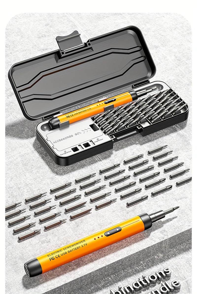 HOTU 46-in-1 Precision Electric Screwdriver Set - USB Rechargeable