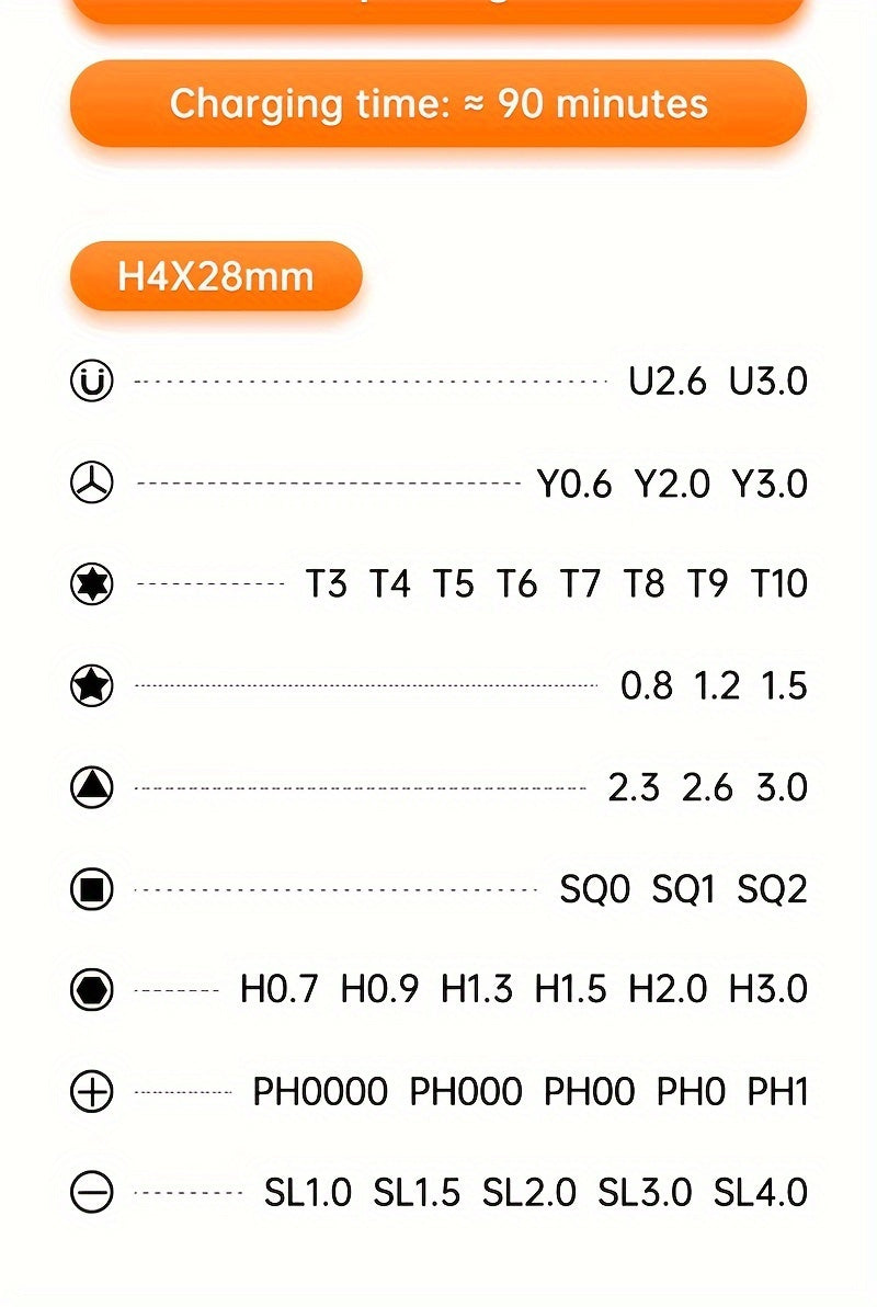 HOTU 46-in-1 Precision Electric Screwdriver Set - USB Rechargeable