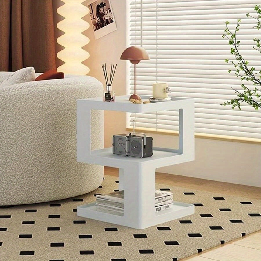 Modern Elegant Side Table, Narrow Bedside Table