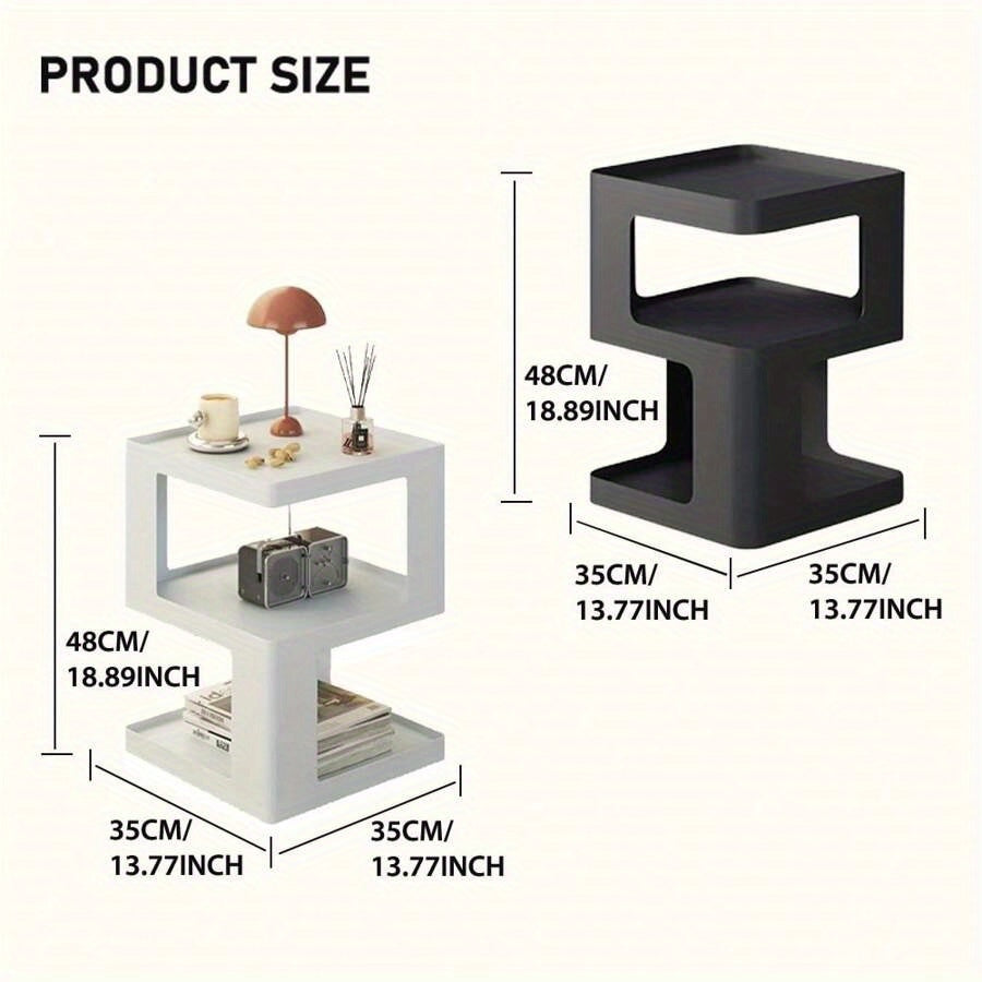 Modern Elegant Side Table, Narrow Bedside Table