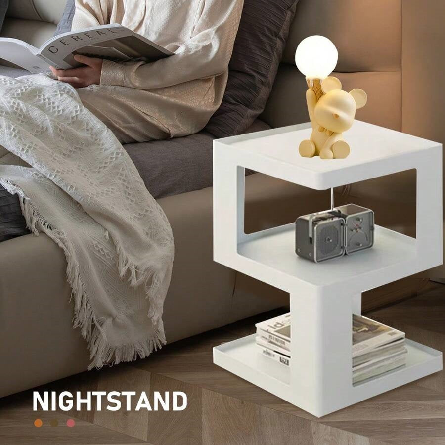 Modern Elegant Side Table, Narrow Bedside Table