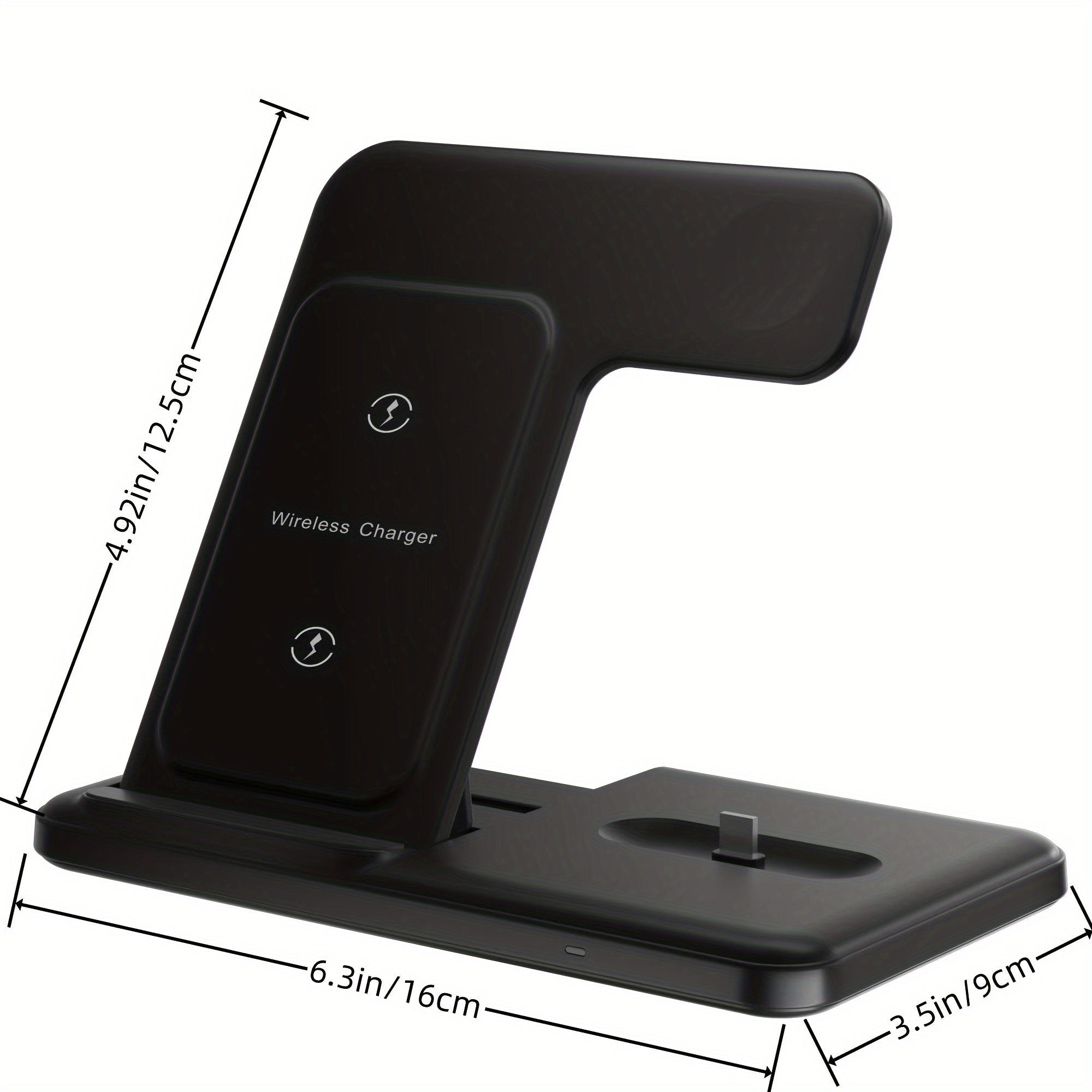 3 In 1 Fast Charging Station, Folding Wireless Charger Stand For IPhone