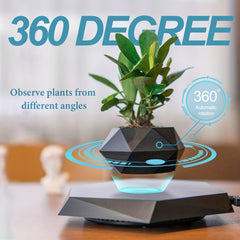 Magnetic Levitating Mini Rotating Flower Pot