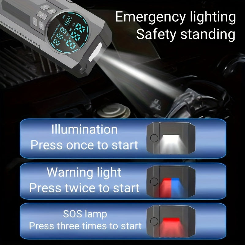 12V Portable Car Jump Starter With Power Bank 8800Mah Capacity