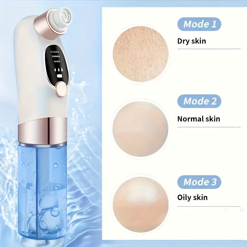 Electric Blackhead Sucker, Pore Cleansing Device with Water Circulation, Deep Skin Cleaning, USB Rechargeable