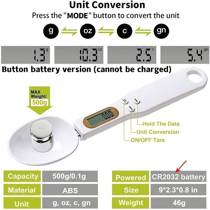 Accurate Measuring Digital Kitchen Spoon - LCD Display