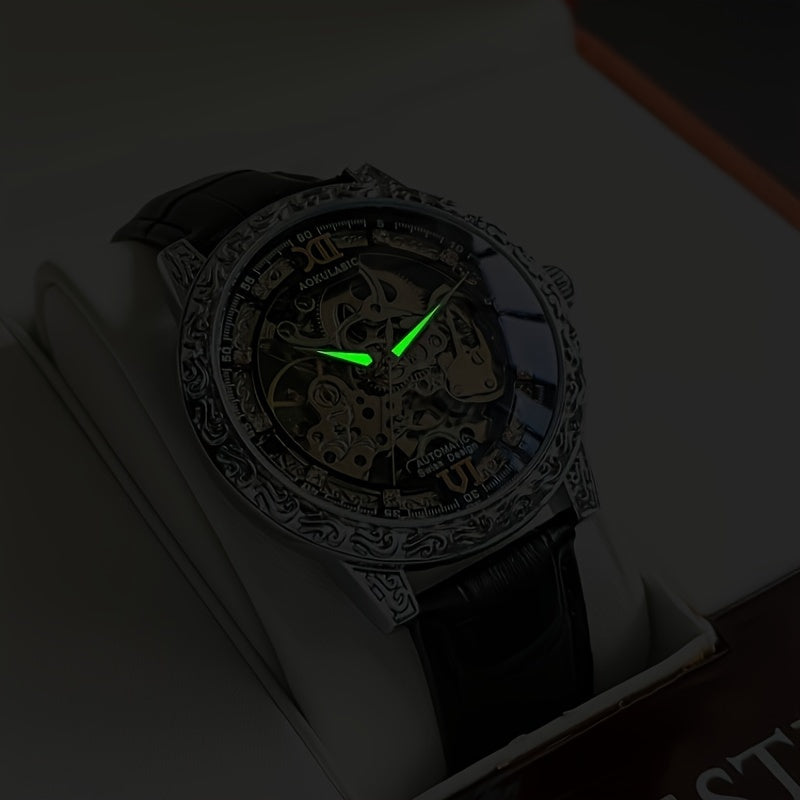 Men's Mechanical Watch Hollow Design