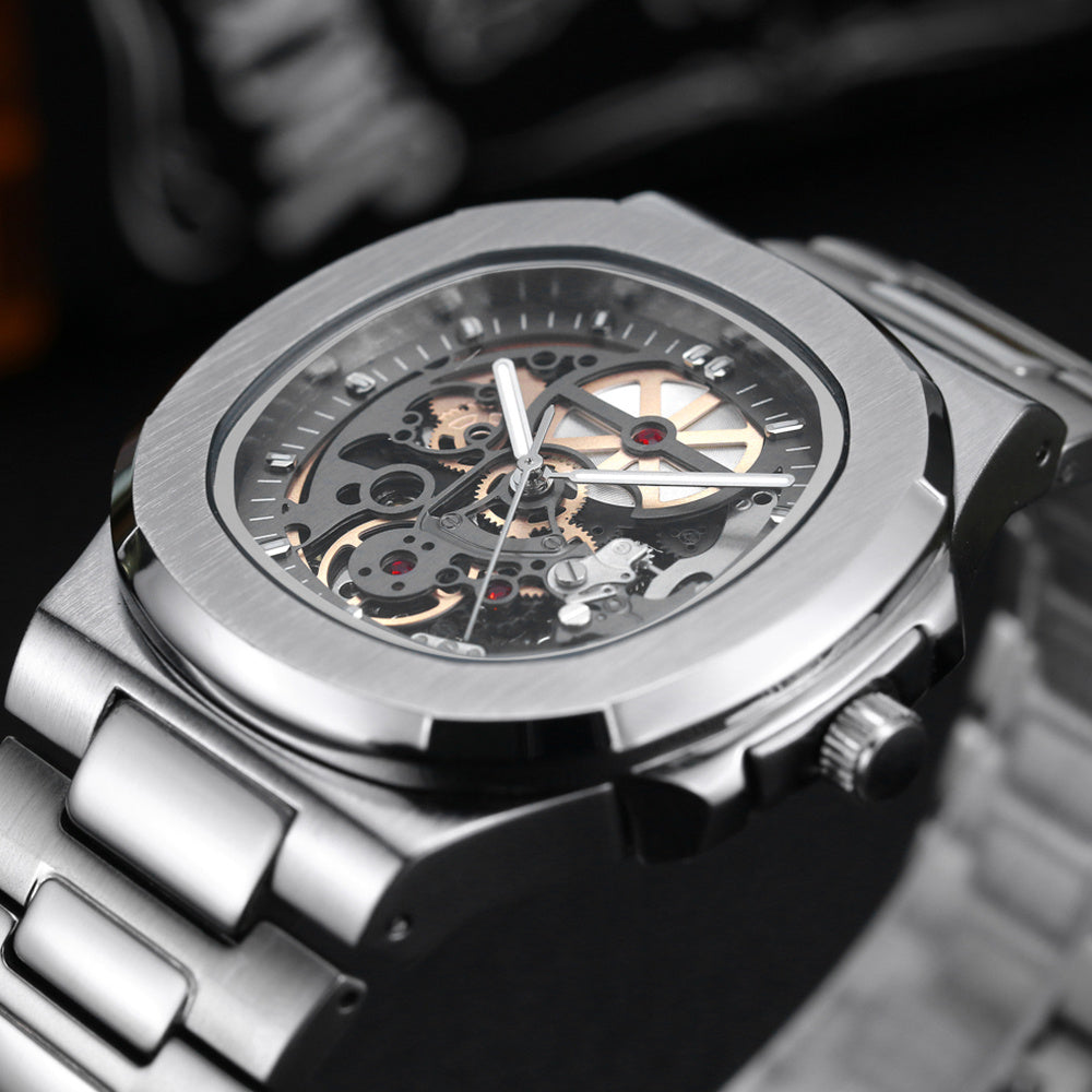 High-end Hollow Vintage Men's Mechanical Watch