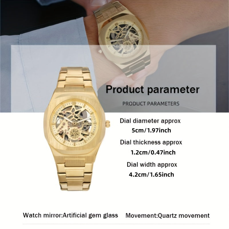 Hollow Butterfly Clasp Men's Quartz Watch