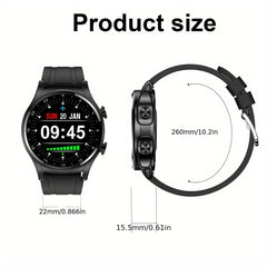 2023 New Men's Smartwatch 2-in-1 TWS Wireless Headset Call Music Multi-dial Sports Fitness NFC Smartwatch For Women