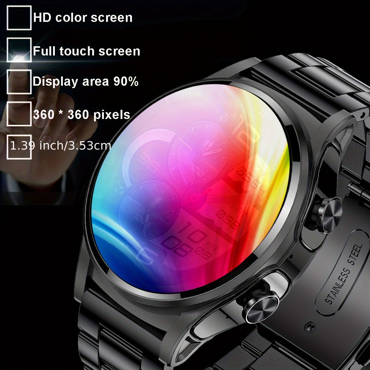 2023 New Men's Smartwatch 2-in-1 TWS Wireless Headset Call Music Multi-dial Sports Fitness NFC Smartwatch For Women