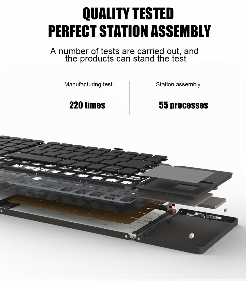 B033 Wireless Three Fold Keyboard For Computer