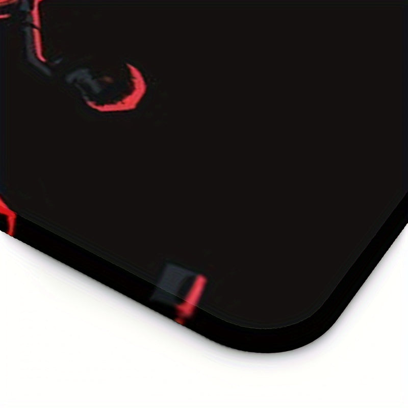 1pc Extended Gaming Mouse Pad with Red Skull Design