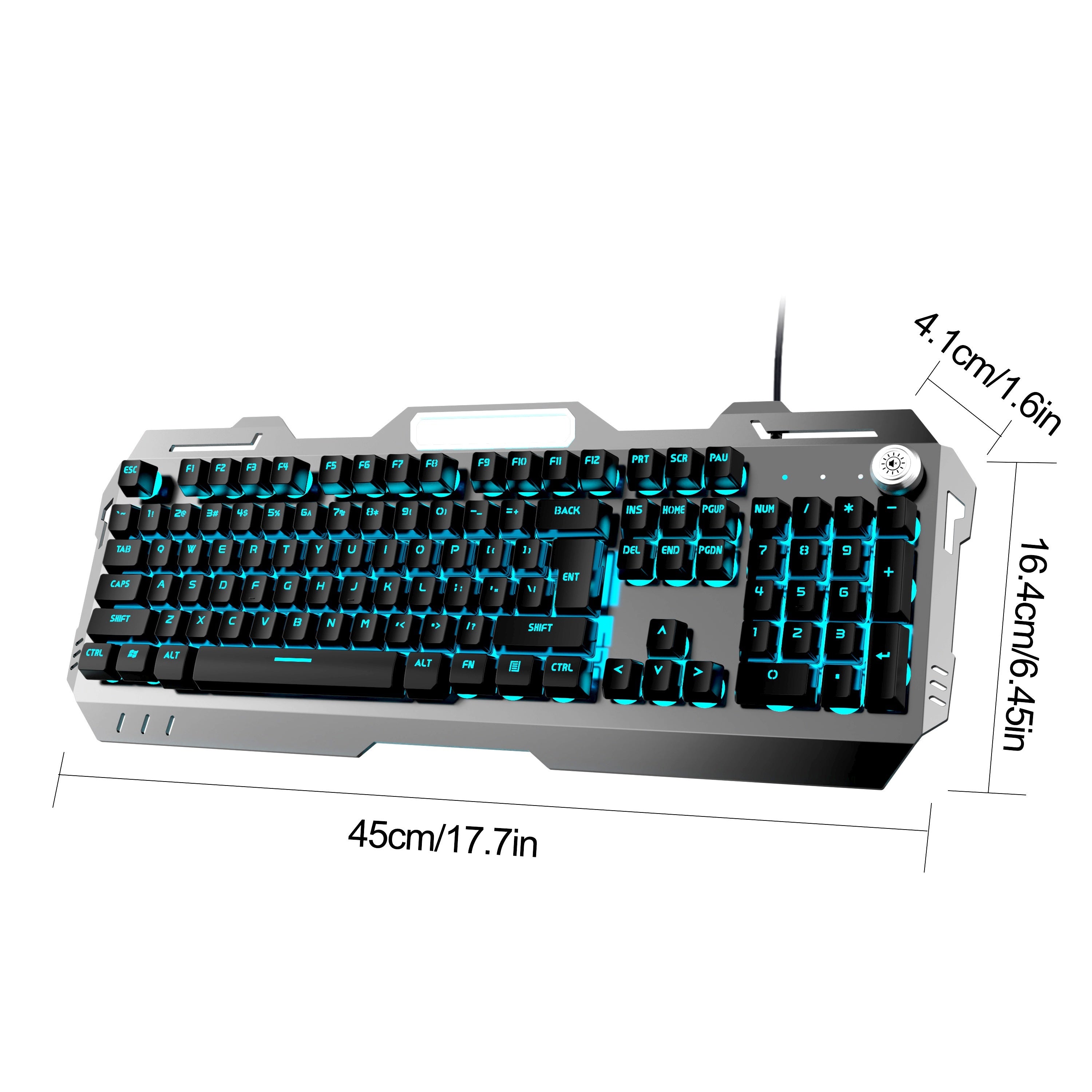 EWADN Pioneer GX810 Keyboard, Wired Gaming Keyboard