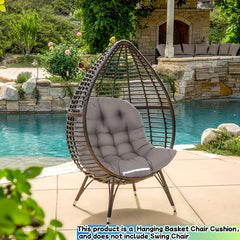 Luxury Thickened Hanging Basket Chair Cushion, Classic Style