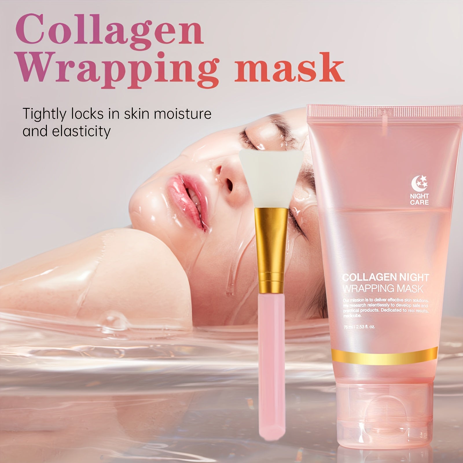 75ml Collagen Night Care Peel-Off Mask with Jelly Brush