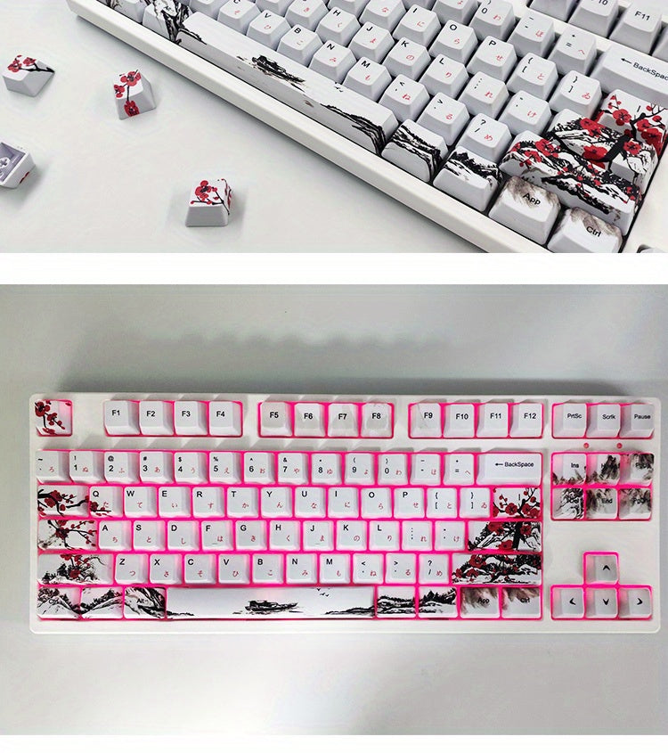 110 key Plum Blossom keycaps