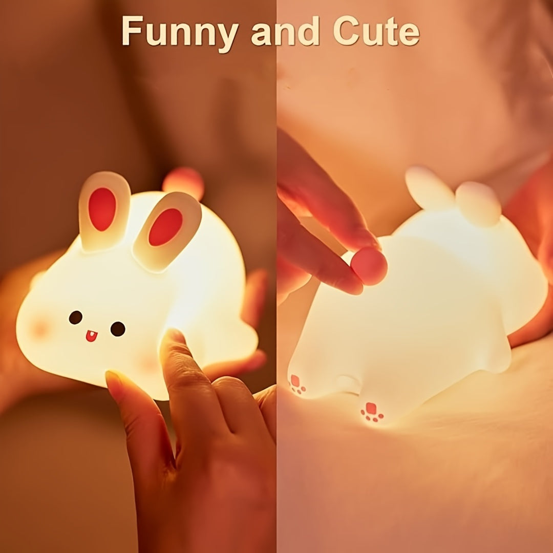 Bunny Night Light Rechargeable Battery - Silicone