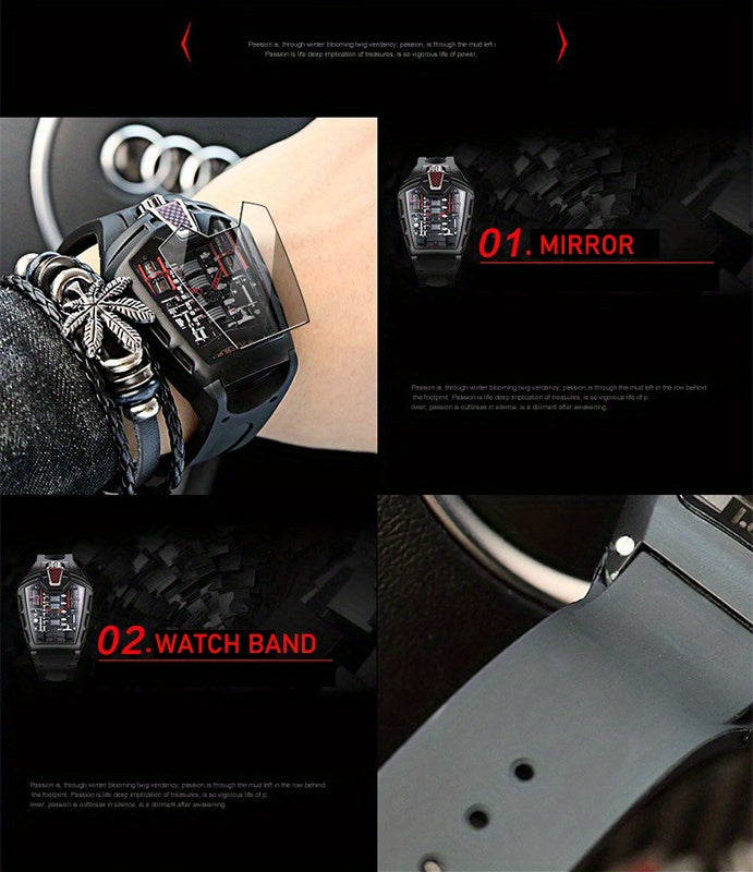 Men's Watch, Fashion Silicone Sports Watch