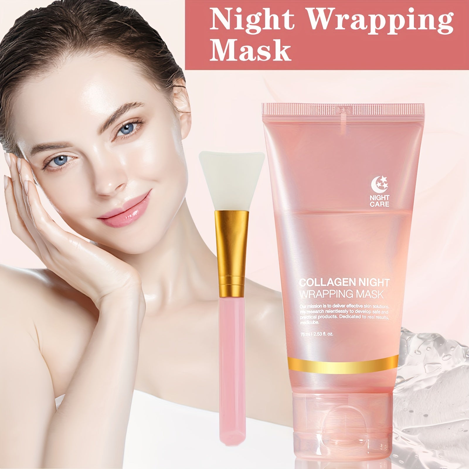 75ml Collagen Night Care Peel-Off Mask with Jelly Brush