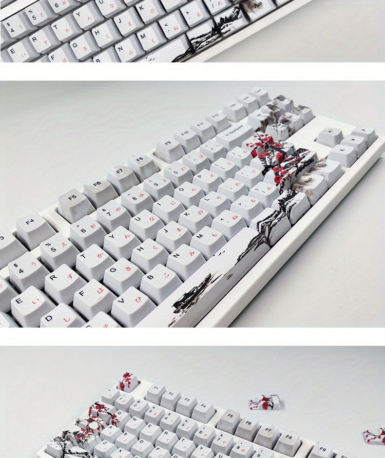 110 key Plum Blossom keycaps