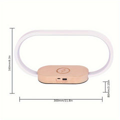 10W multifunctional wireless charging station watch, LED desk light