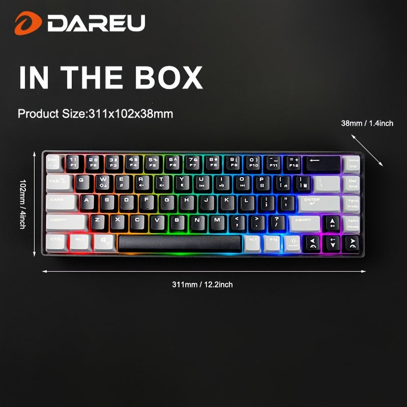 Dareu Mini 60% 68 Compact RGB Wireless Gaming