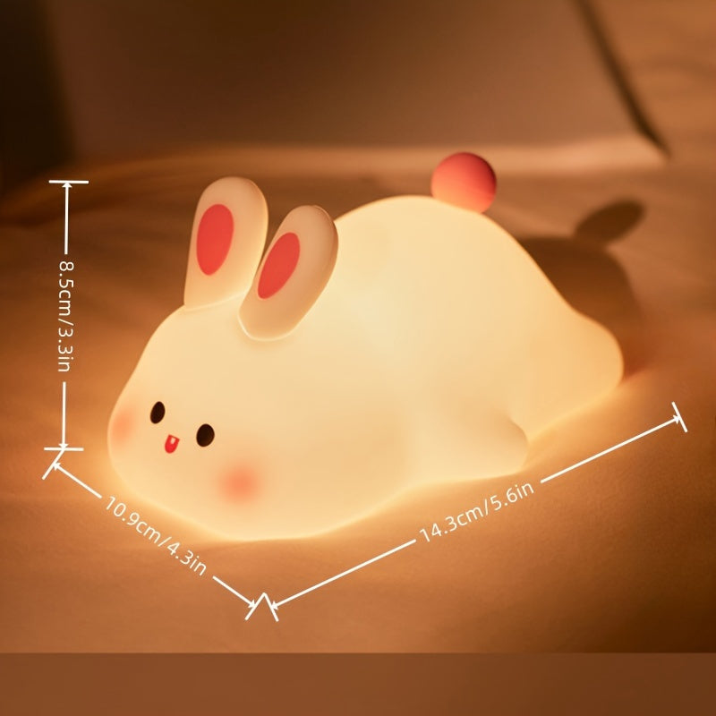 Bunny Night Light Rechargeable Battery - Silicone