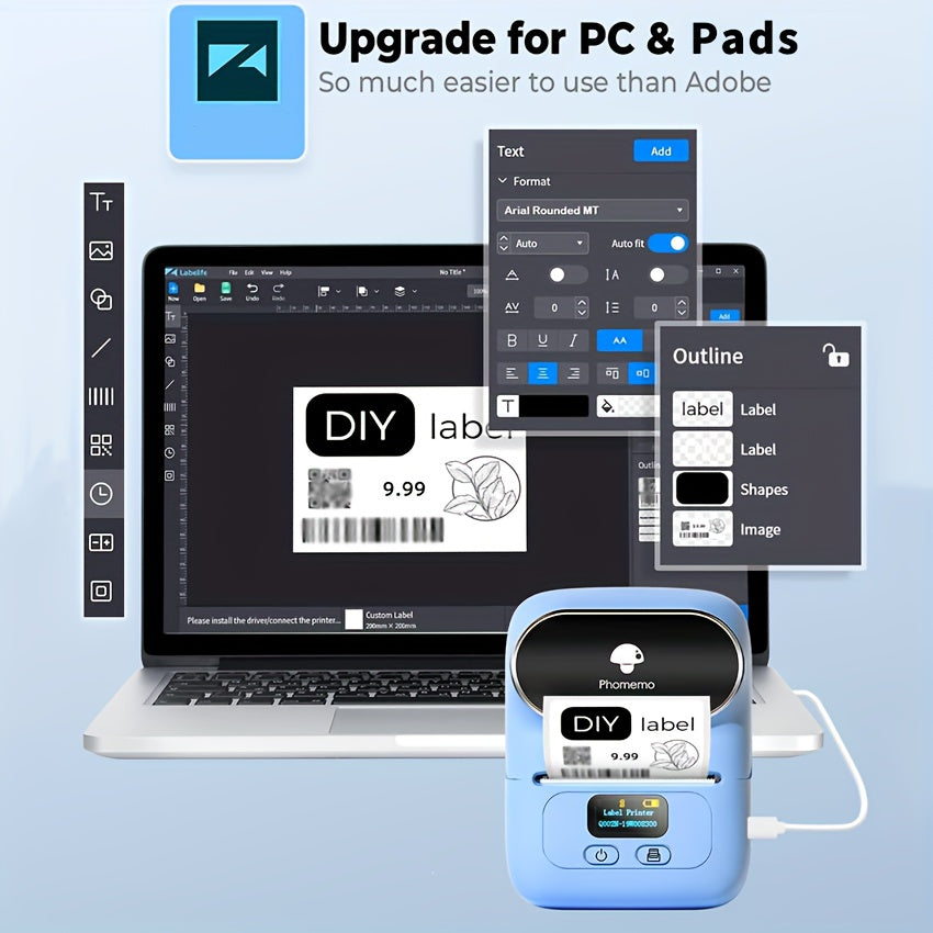 M110 Thermal Label Makers - Portable Wireless Thermal Label Maker