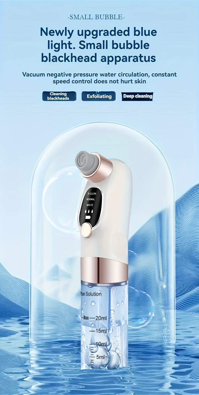 Electric Blackhead Sucker, Pore Cleansing Device with Water Circulation, Deep Skin Cleaning, USB Rechargeable