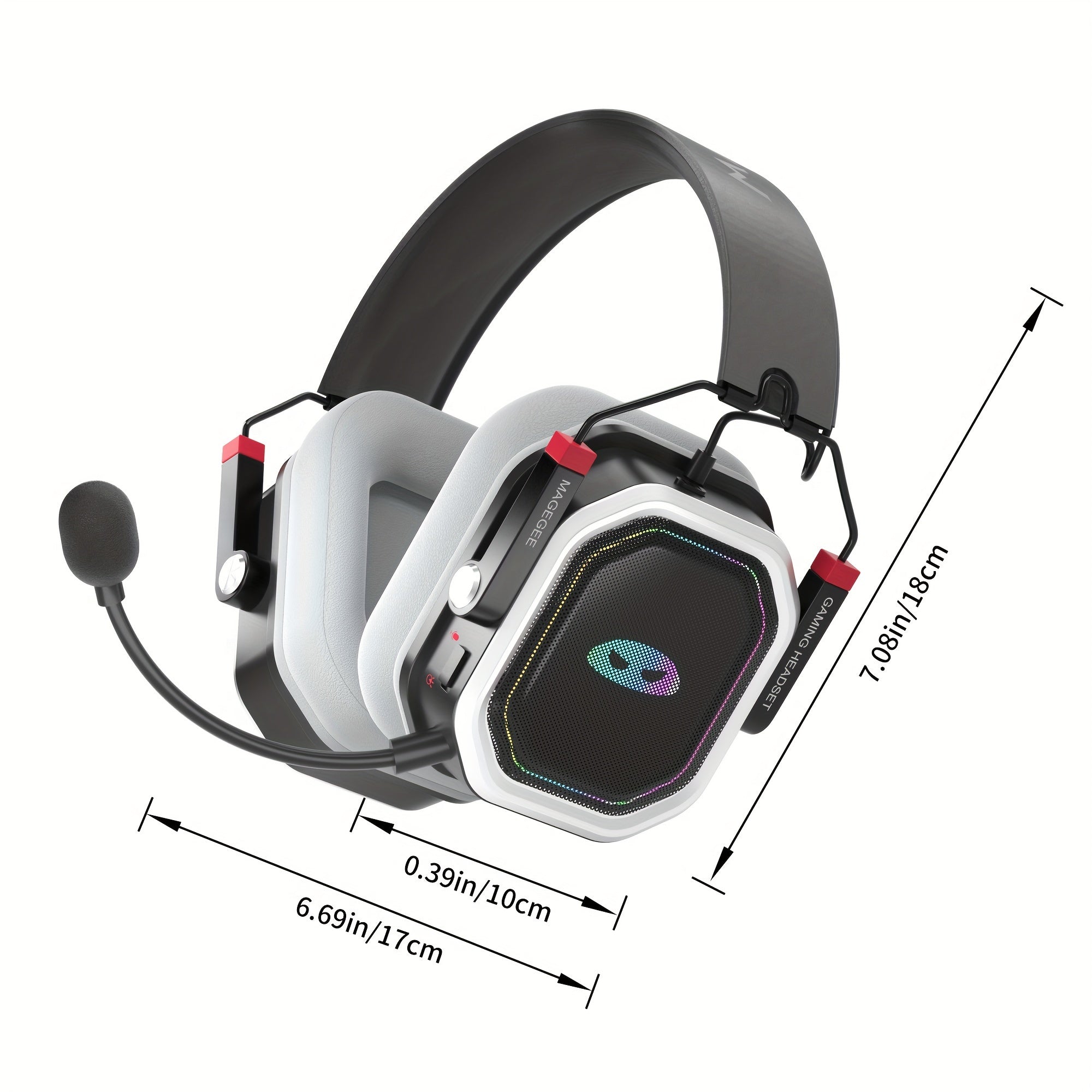 MageGee G-Tanker Headsets Wired/Wireless/2.4G 3.5 Headsets Active Noise-cancelling