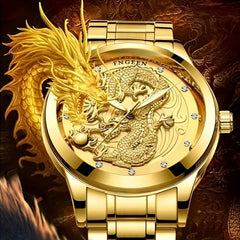 Calendar Men's Rhinestone Dragon