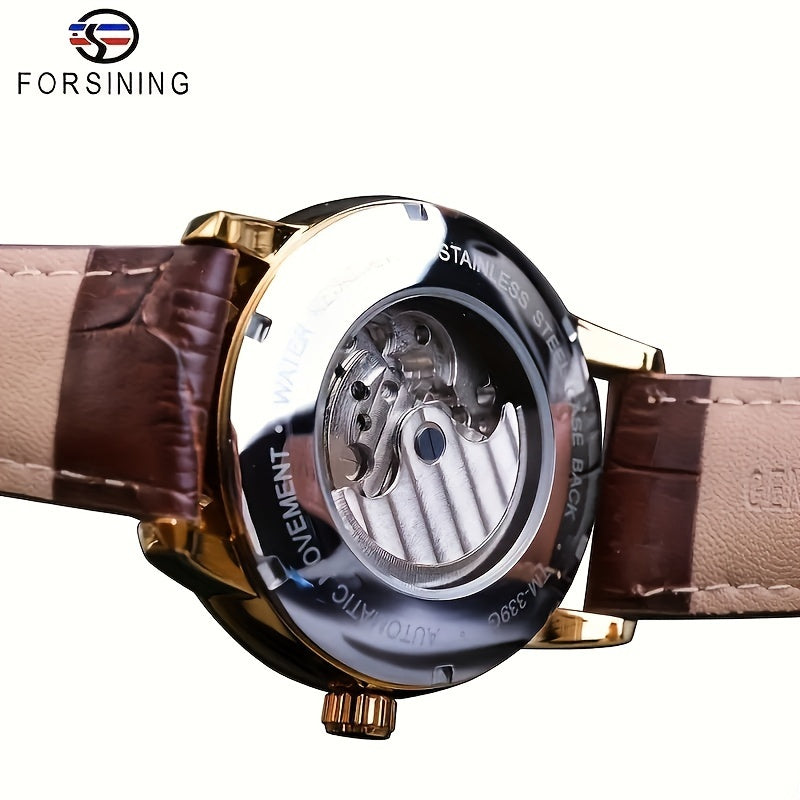 Tourbillon Design Men's Casual Watch Hollow Mechanical